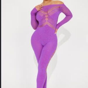Fashion Nova Purple Jumpsuit